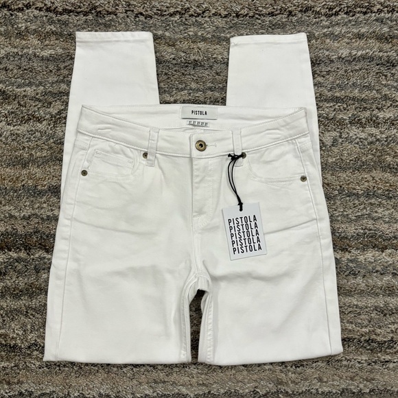 Pistola Mid Rise Ankle Skinny Jeans Sz 27 NWT | Pistola White Ankle Skinny NEW* - Picture 1 of 14